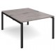 Adapt 1600mm Deep Sliding Top Back to Back Bench Desk